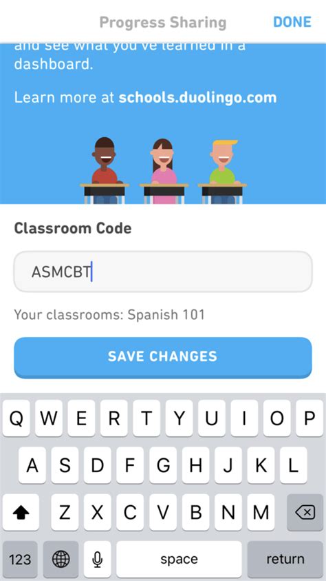 duolingo classroom code