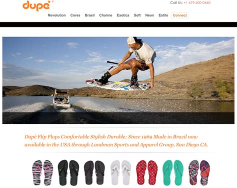 dupe flip flops website