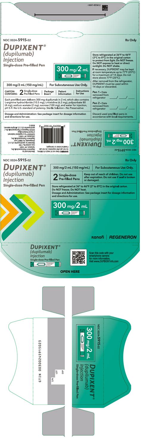 dupixent package insert fda