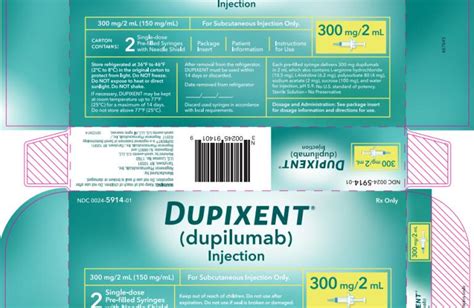 dupixent package insert warnings