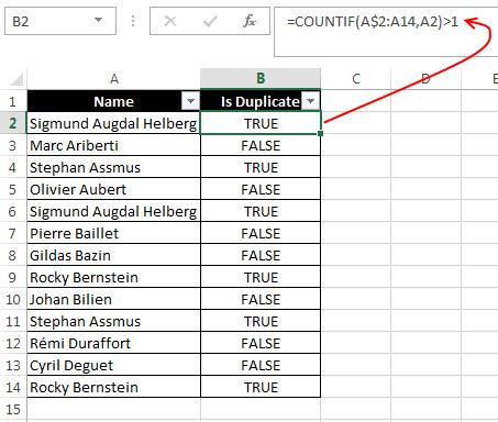 Duplicate Formula in Excel