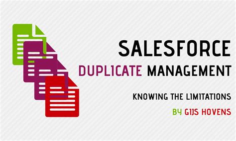 duplicate management salesforce