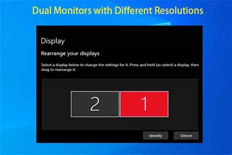Duplicate Monitors With Different Resolutions