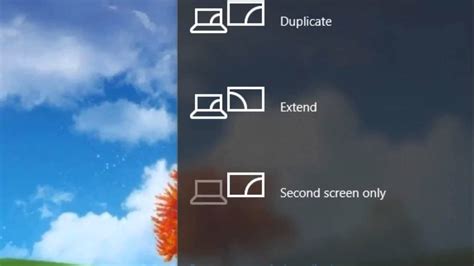 duplicate screen shortcut windows 10