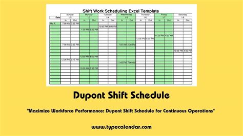 Dupont Shift Work Schedule