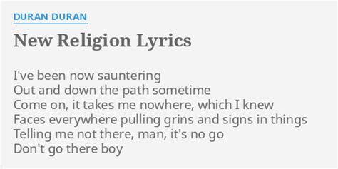 duran duran new religion lyrics