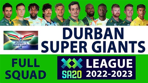 durban's super giants players