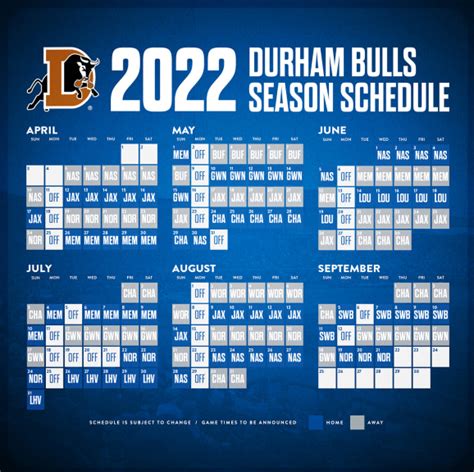 durham bulls schedule 2022