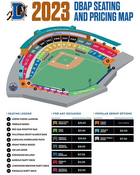 durham bulls stadium chart