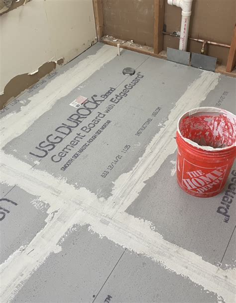 durock floor install