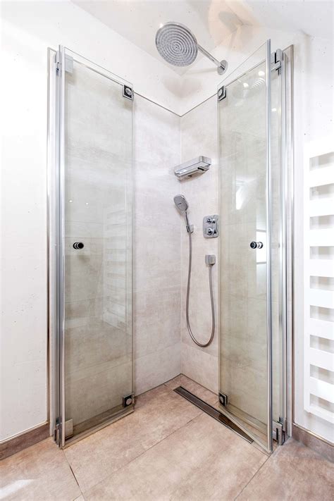Dusche Drehfalttür Nische 70 x 220 cm Duschabtrennung Duschtüren