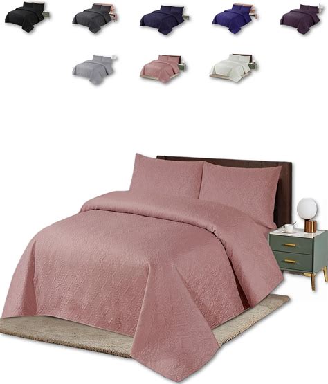 Dusky Pink Bedspread Throw