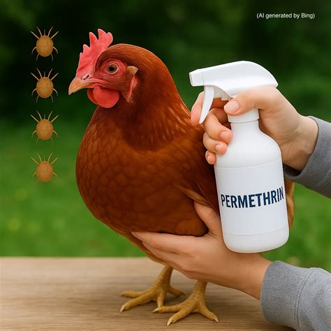 Dusting Chickens With Permethrin