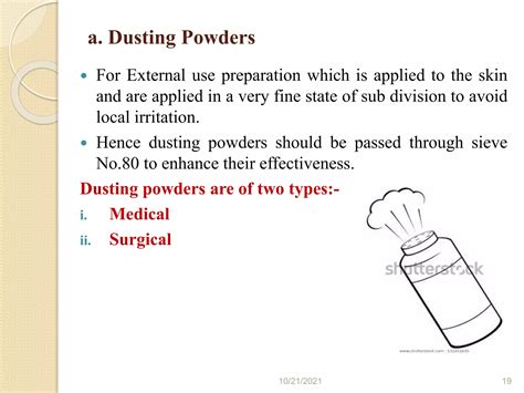 Dusting Powder Should Be Applied With