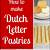 dutch letter recipe