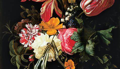 Dutch Still Life Painting Flowers Floral Botanical Print, Giclee, Art Print
