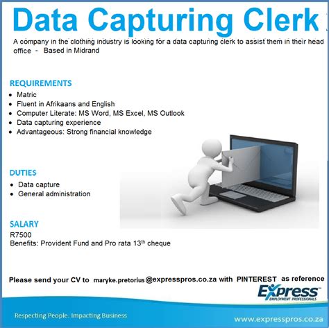 duties of data capture clerk