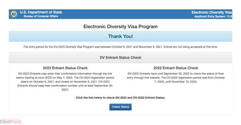 dv lottery results 2022 status check
