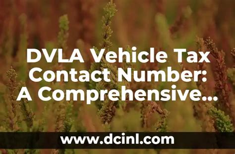 dvla taxation