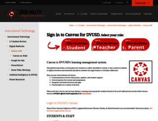 DVUSD Canvas Learning Platform