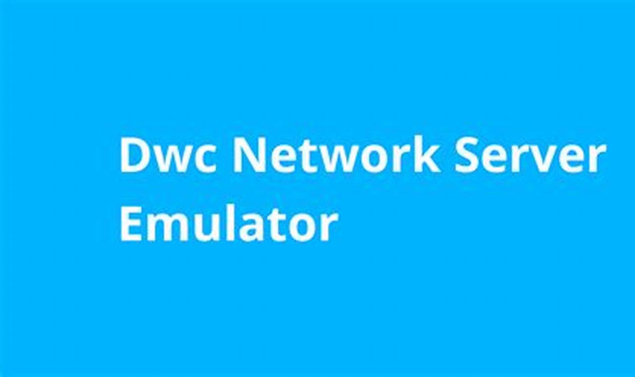 dwc network server emulator