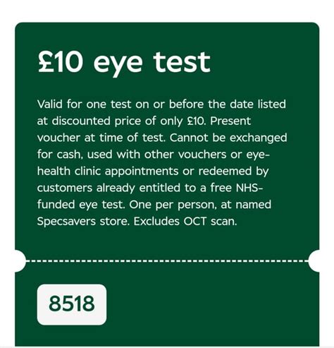 dwp eye test voucher