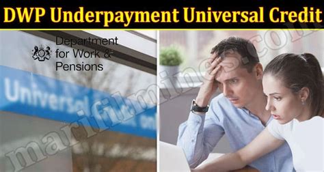 dwp underpayment universal credit