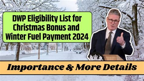 dwp winter fuel payment eligibility