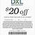dxl online coupon code