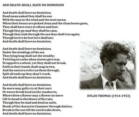 dylan thomas poems about death