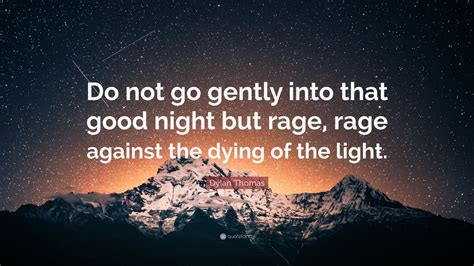 dylan thomas rage against the night
