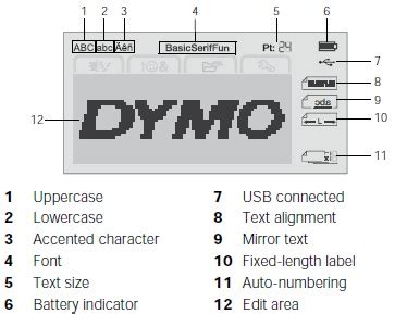 Dymo Label Maker Increase Font Size