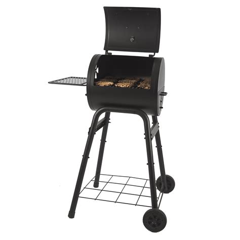 DynaGlo HeavyDuty Compact Barrel Charcoal Grill in BlackDGSS443CBD