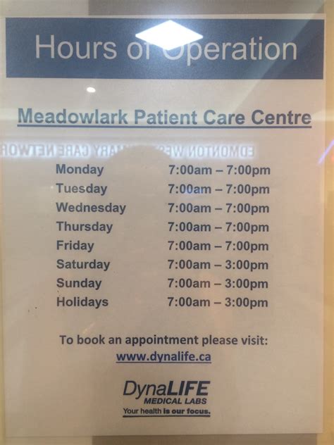 Dynalife Lab Hours