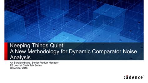 Dynamic Comparator Noise Analysis