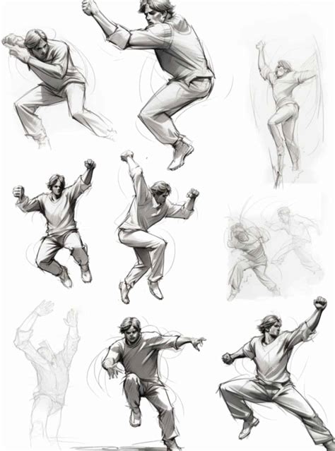 dynamic poses art reference