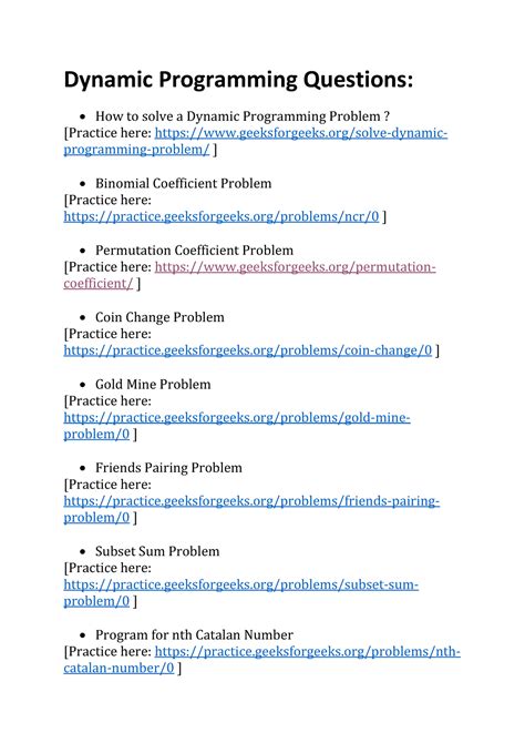 dynamic programming questions