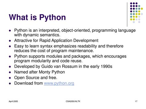 dynamic semantics in python