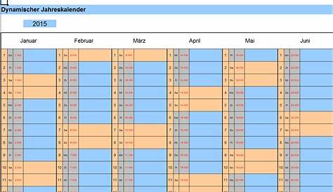 Excel Dynamischer Kalender Vorlage