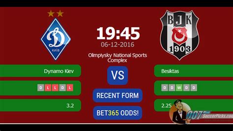 dynamo kiev vs besiktas prediction