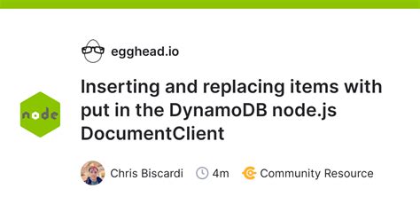 dynamodb documentclient put example