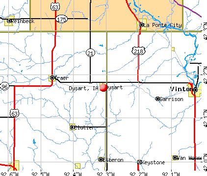 Dysart Iowa Map