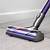 dyson - v6 animal bagless cordless stick vacuum - nickel/purple