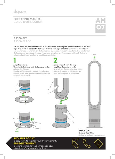 dyson air purifier instructions
