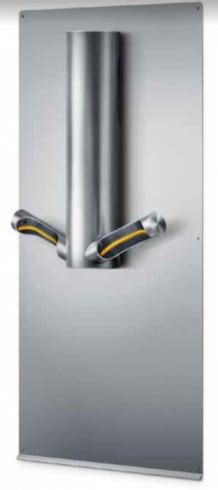 dyson airblade with metal plate