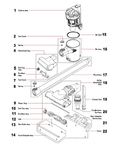dyson cordless vacuum parts diagram