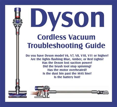 dyson cordless vacuum troubleshooting symbols