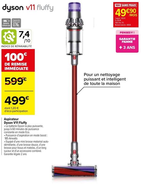 dyson v11 promo carrefour