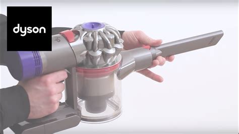 dyson v8 absolute youtube emptying dirt