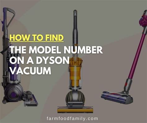 dyson vacuum model number lookup